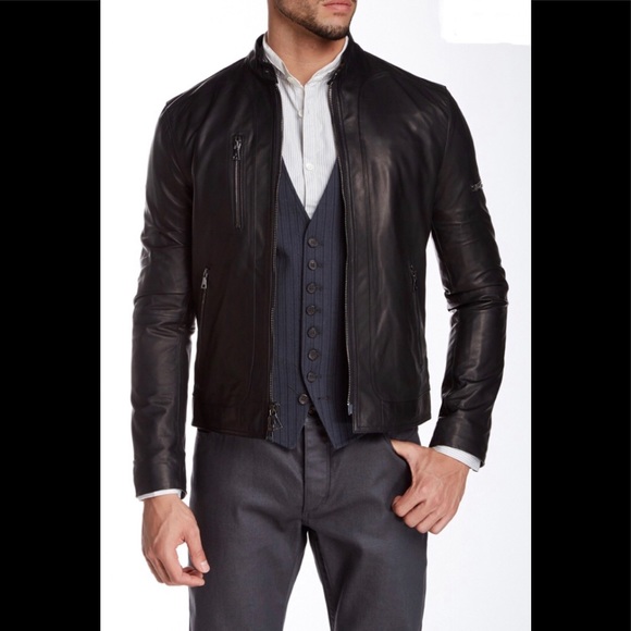 John Varvatos leather Moto Jacket. EU 46 USA 36. - Picture 6 of 8